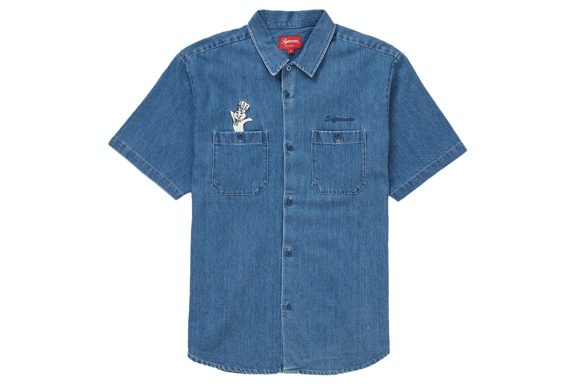 Pre-owned Supreme Doughboy S/s Work Shirt Denim