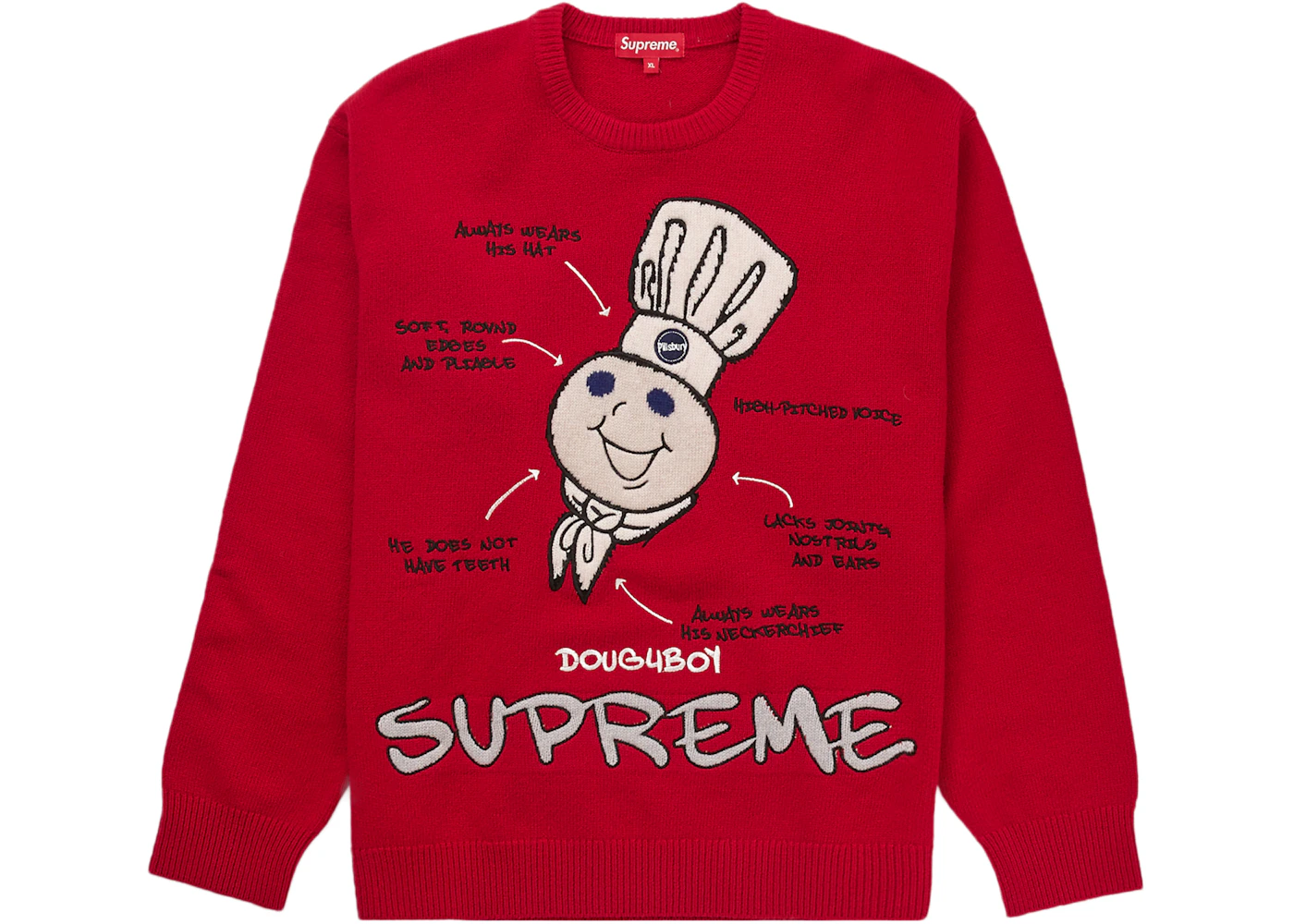 Supreme sweater red Clearance