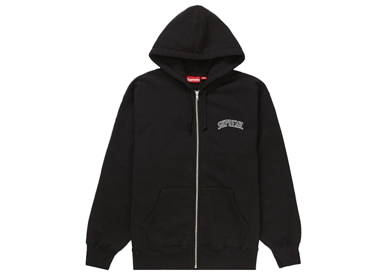 Supreme Doughboy Zip Up Hooded Sweatshirt Black