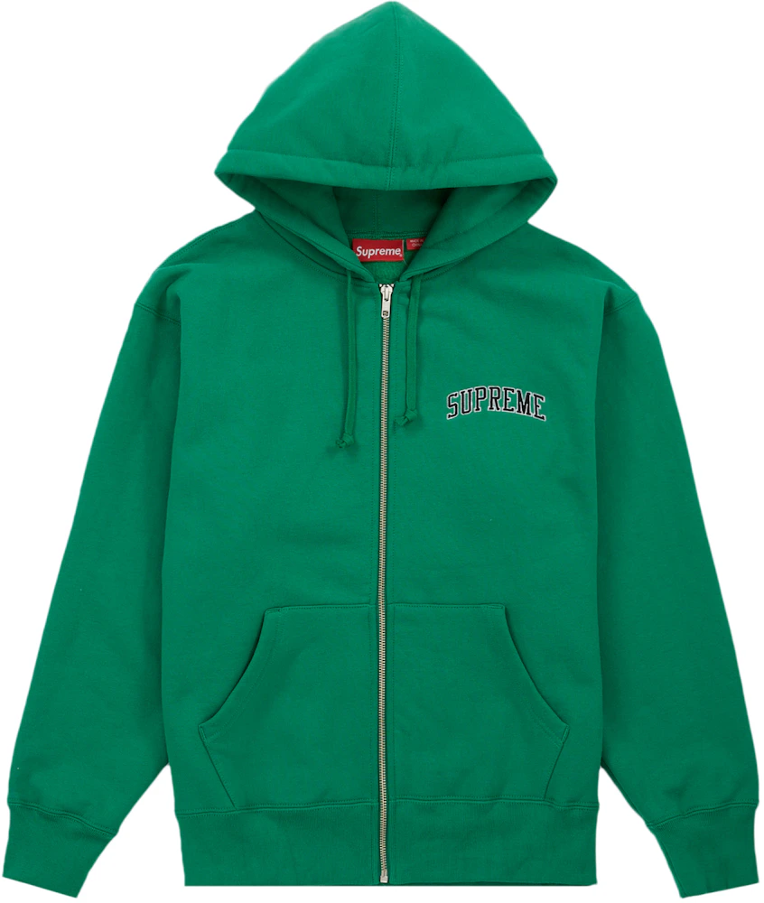 Supreme Doughboy Zip Up Hooded Sweatshirt Green Men's - FW22 - US