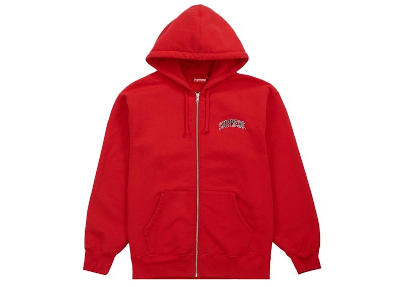 Supreme Doughboy Zip Up Hooded Sweatshirt Red Men's - FW22 - US