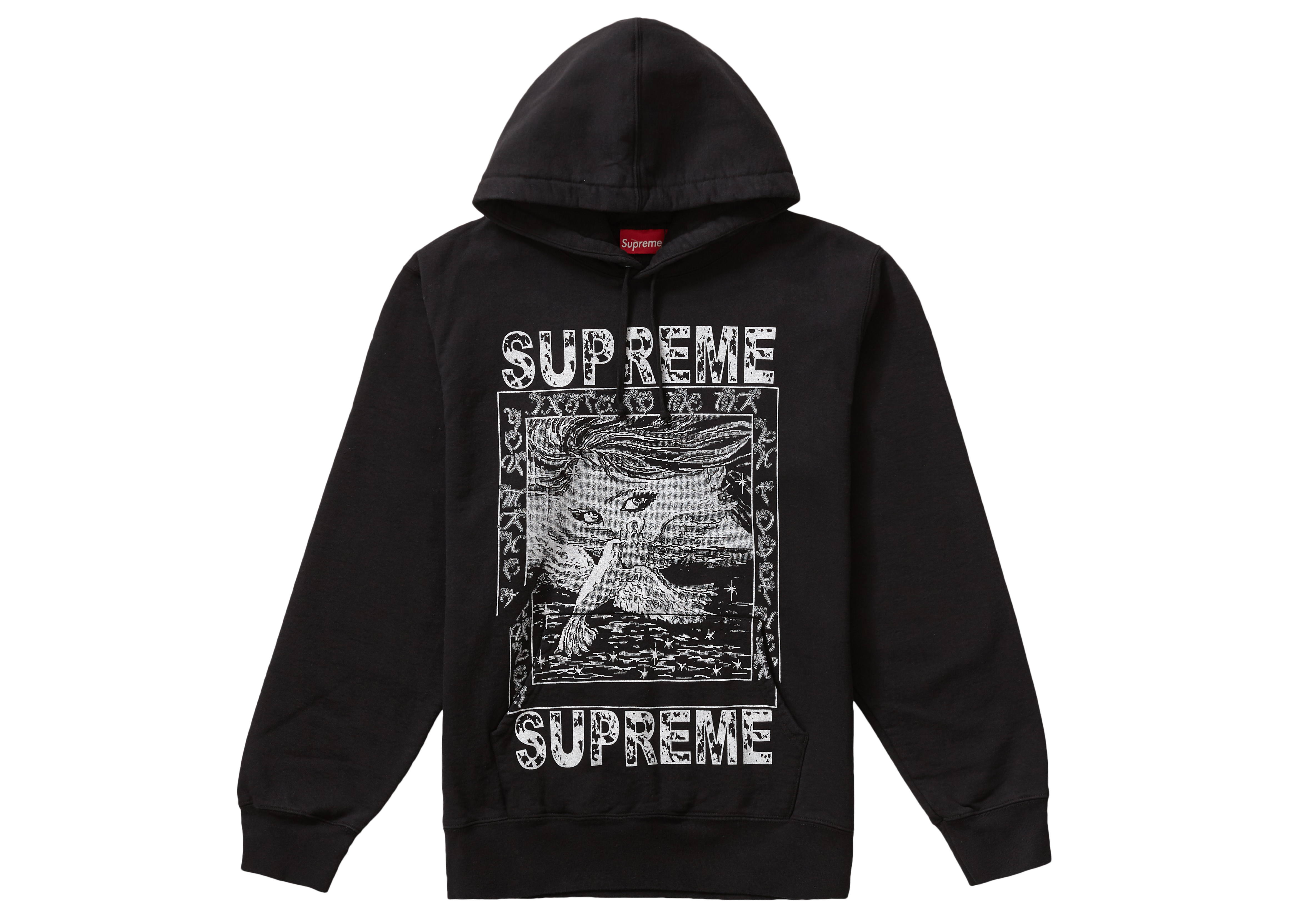 Supreme Doves Hooded Sweatshirt Black