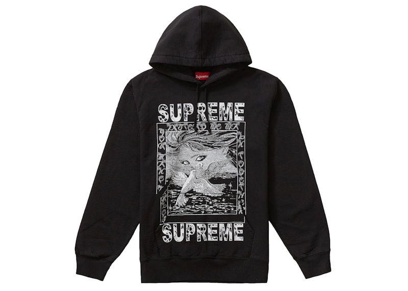 Supreme Doves Hooded Sweatshirt Black メンズ - FW19 - JP