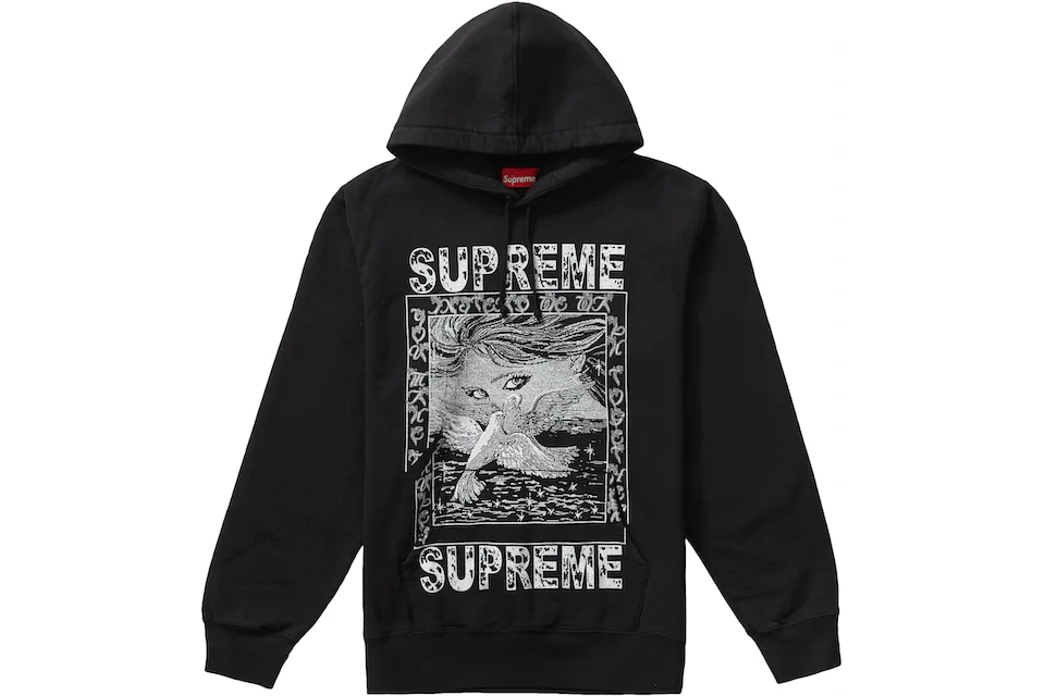Supreme Doves Hooded Sweatshirt Black