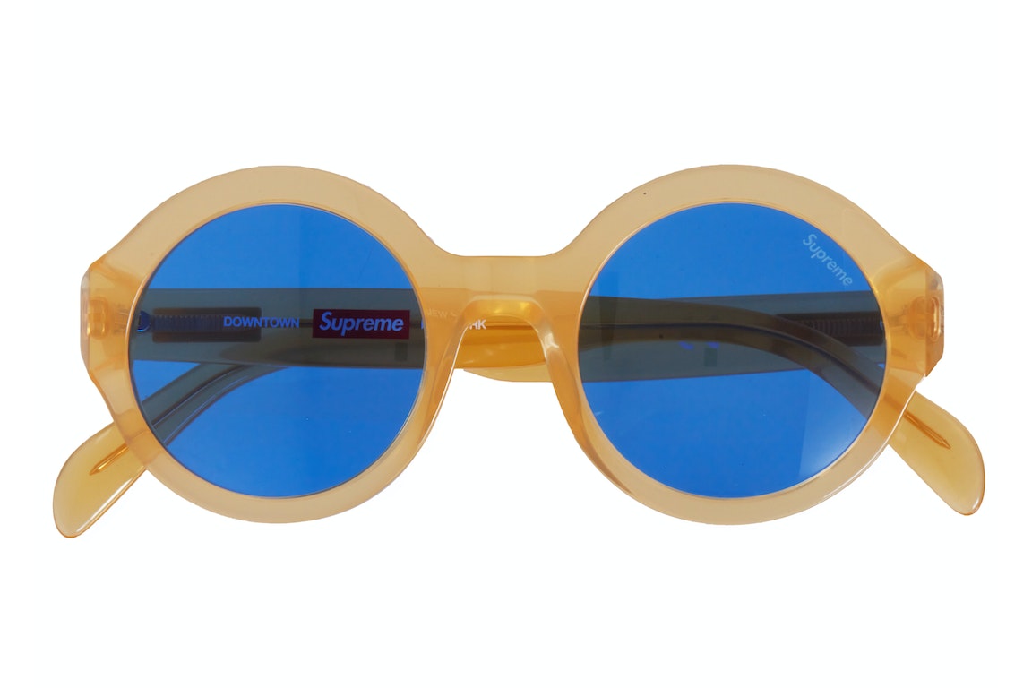 Pre-owned Supreme Downtown Sunglasses Gold