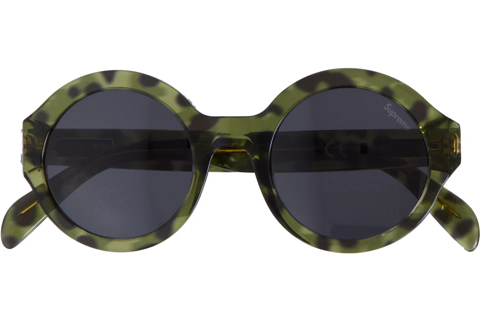 Supreme Downtown Sunglasses Green Tortoise