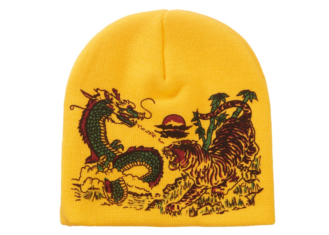 Pre-owned Supreme Dragon Beanie Yellow