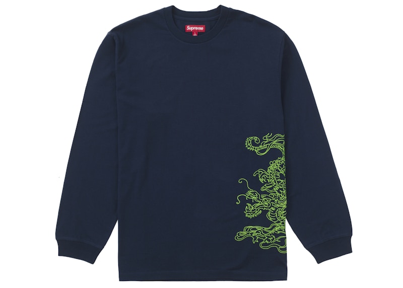 Hot Long Sleeve Supreme (Navy/Neon)