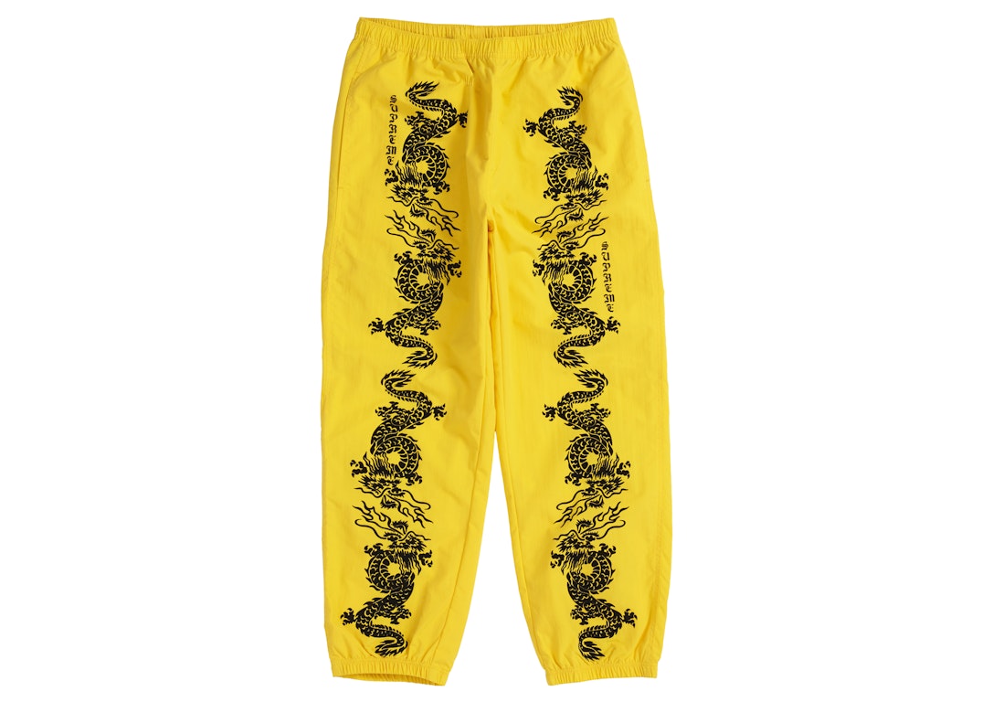 Pre-owned Supreme Dragon Track Pant Yellow