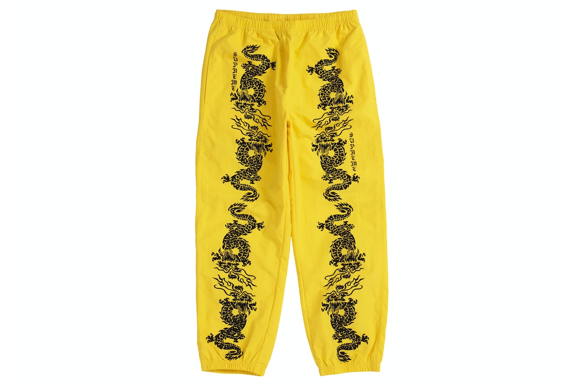 Pre-owned Supreme Dragon Track Pant Yellow