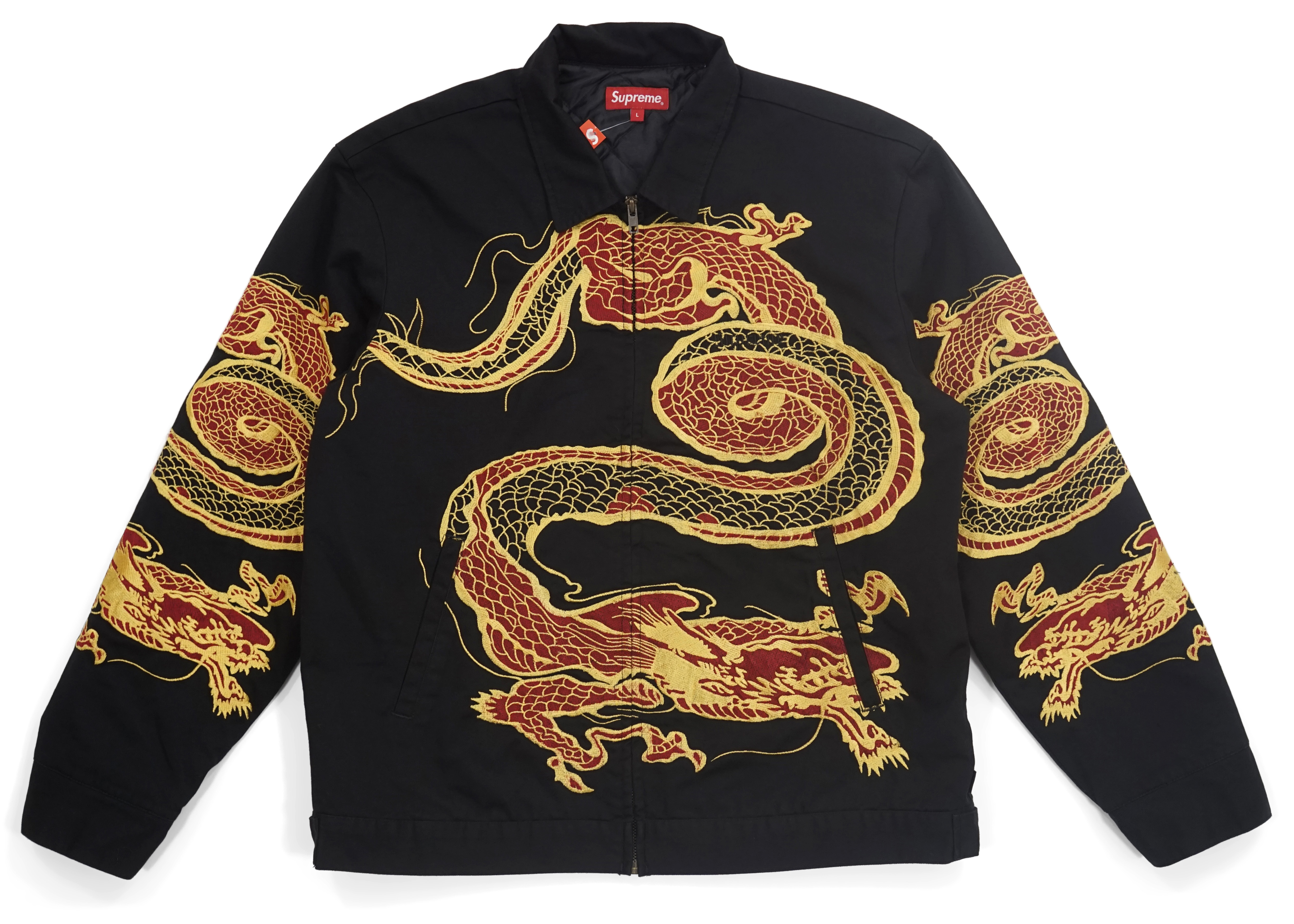 Supreme Dragon Work Jacket Black