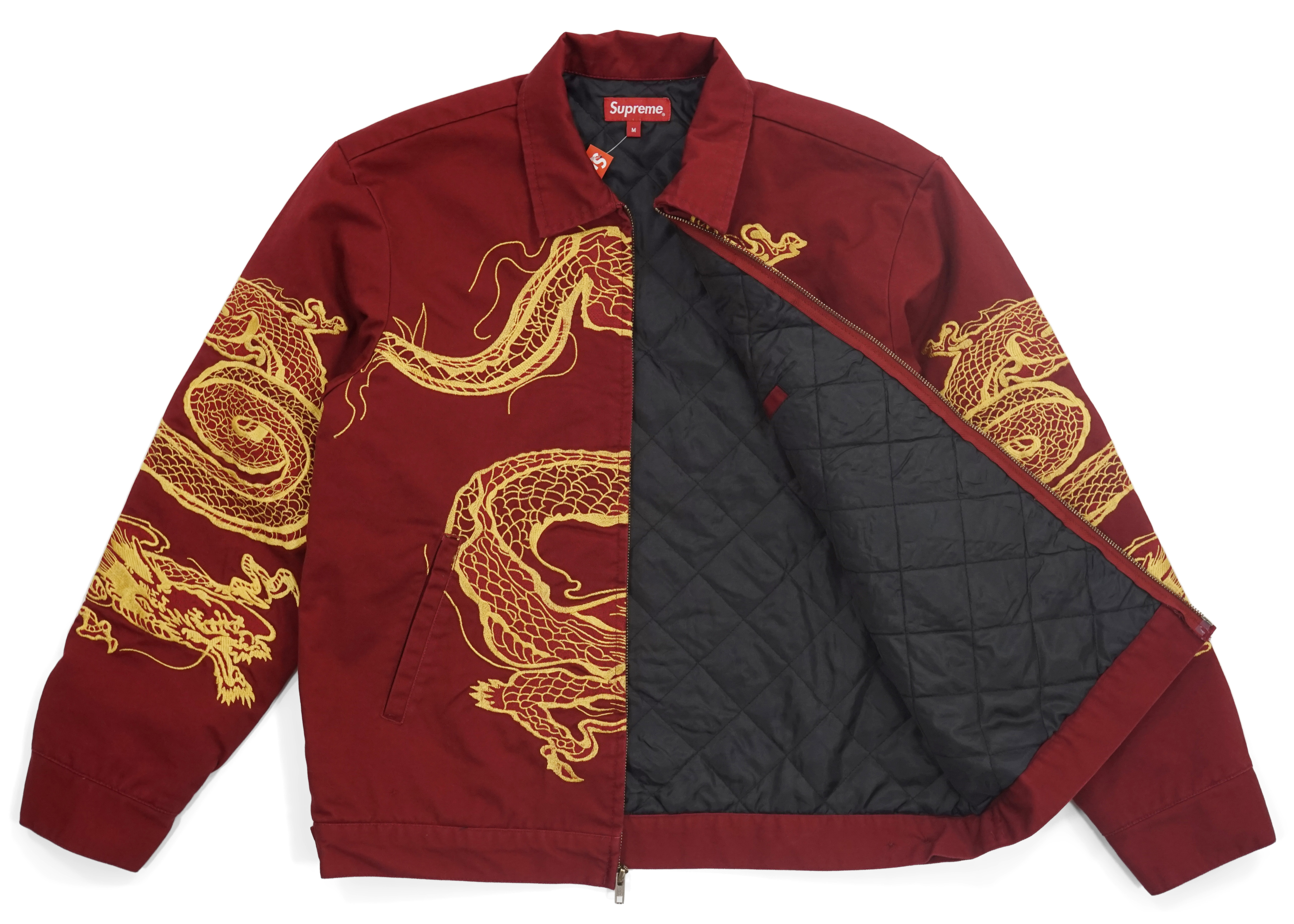 Supreme Dragon Work Jacket Red