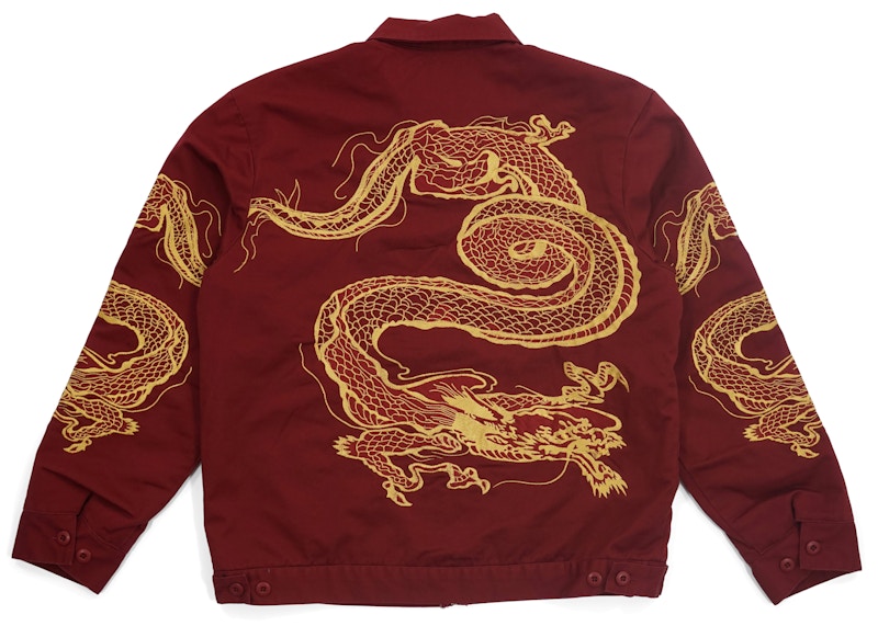 Supreme Dragon Work Jacket Red