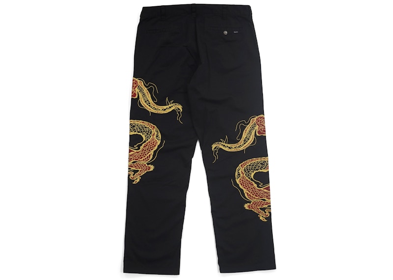 Supreme Dragon Work Pant Black - FW18 Men's - US