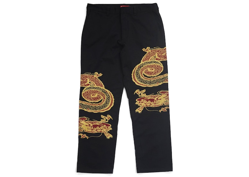 Supreme Dragon Work Pant Black Men's - FW18 - US