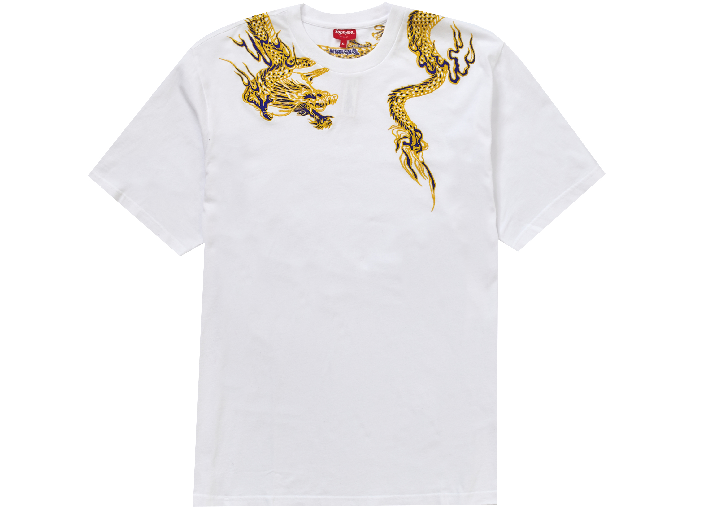 Supreme Dragon Wrap S/S Top White