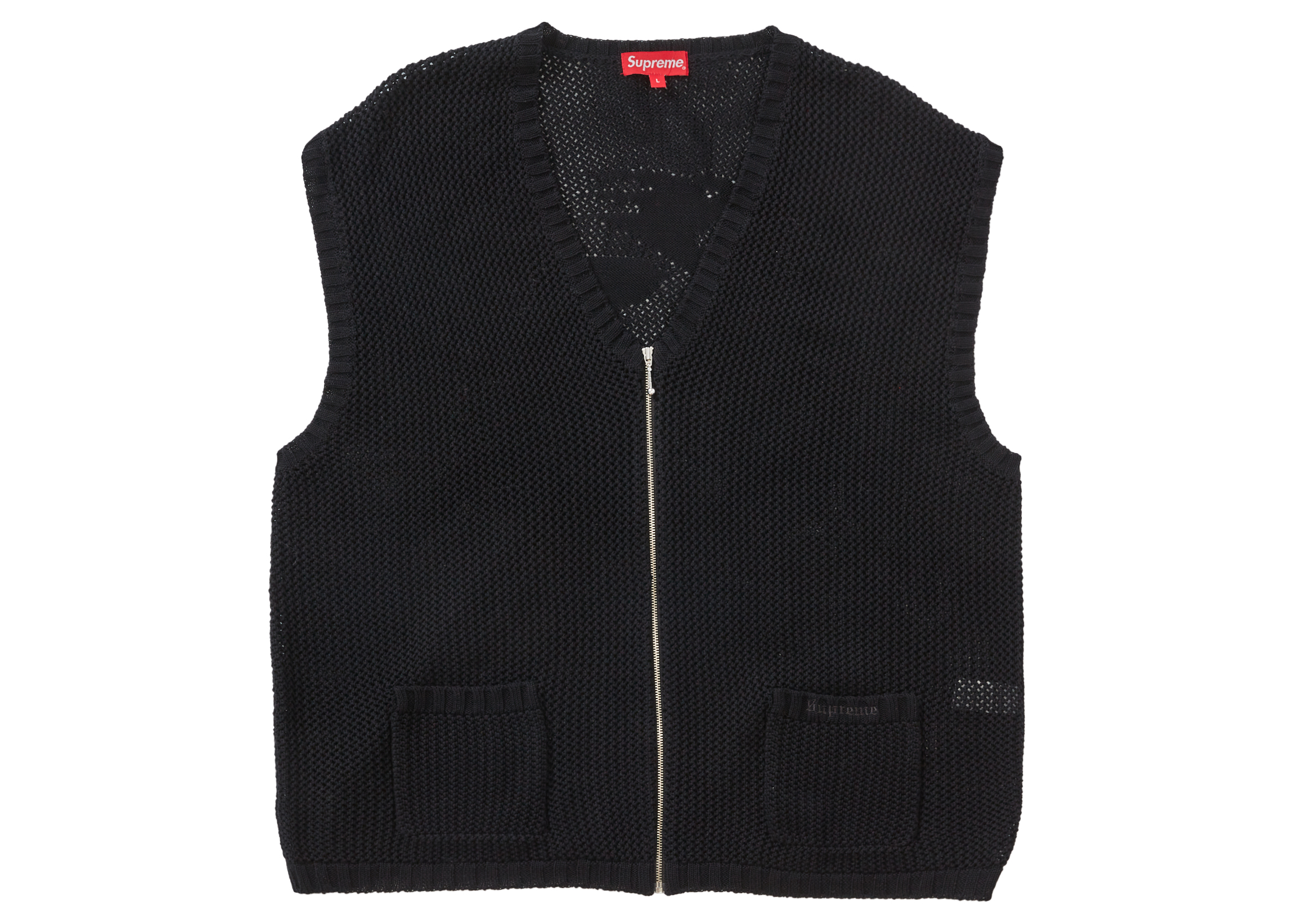 Supreme Dragon Zip Up Sweater Vest Black Men's - SS23 - US
