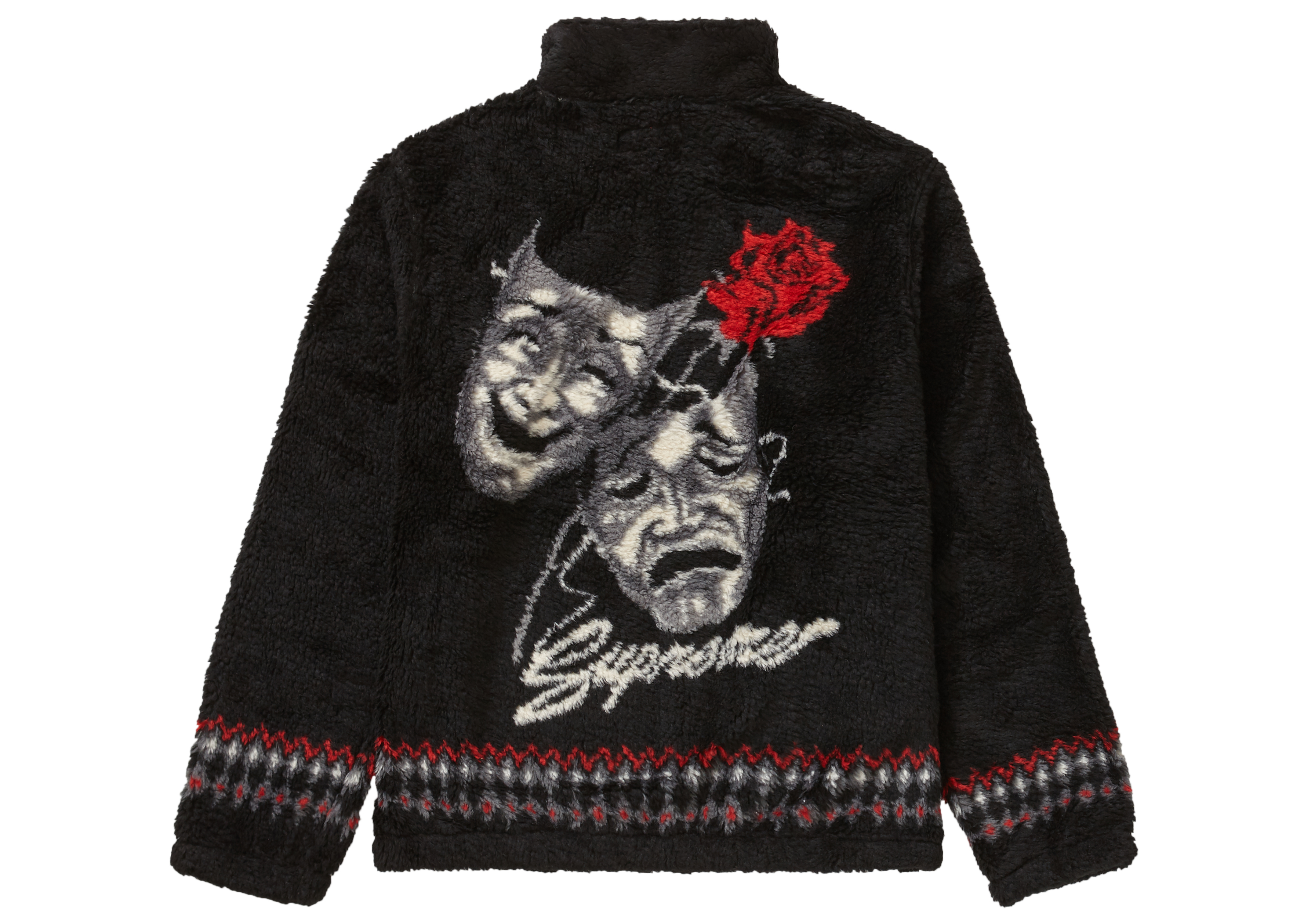 Supreme Drama Mask Fleece Jacket Black メンズ - SS20 - JP