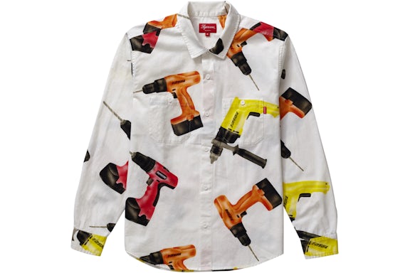 Supreme Drills Work Shirt White