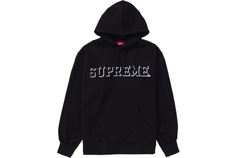 Supreme Drop Shadow Hooded Sweatshirt Black Men's FW20 US