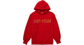 Supreme Drop Shadow Hooded Sweatshirt Red
