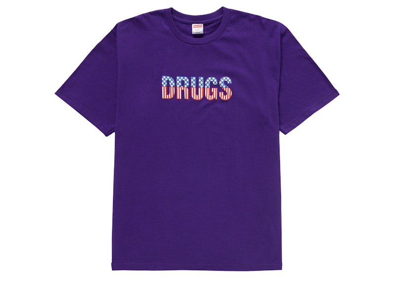 Supreme Drugs Tee Purple Men's - FW24 - GB