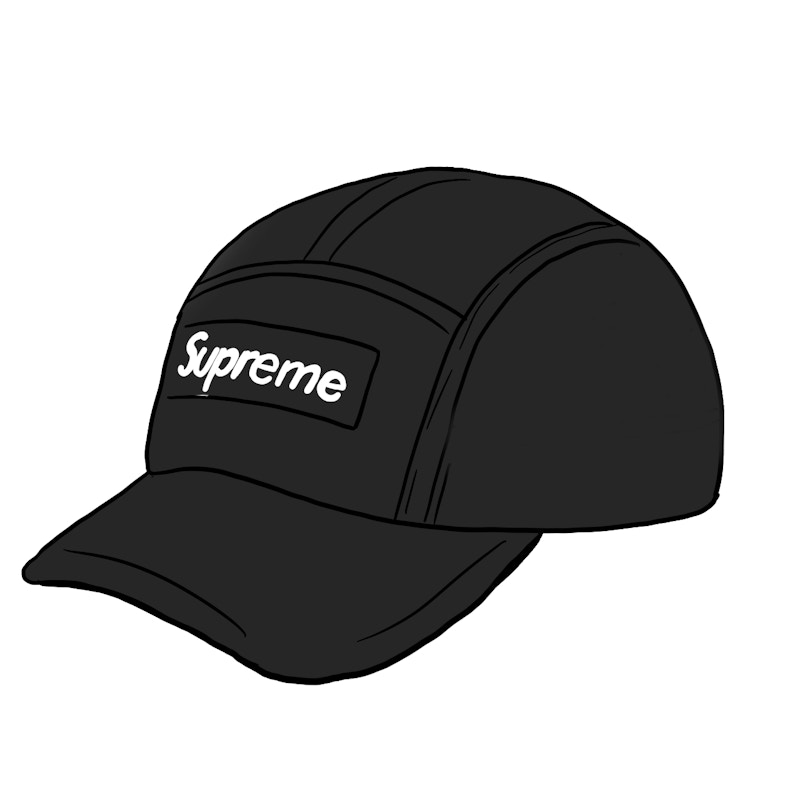 supreme camp cap black