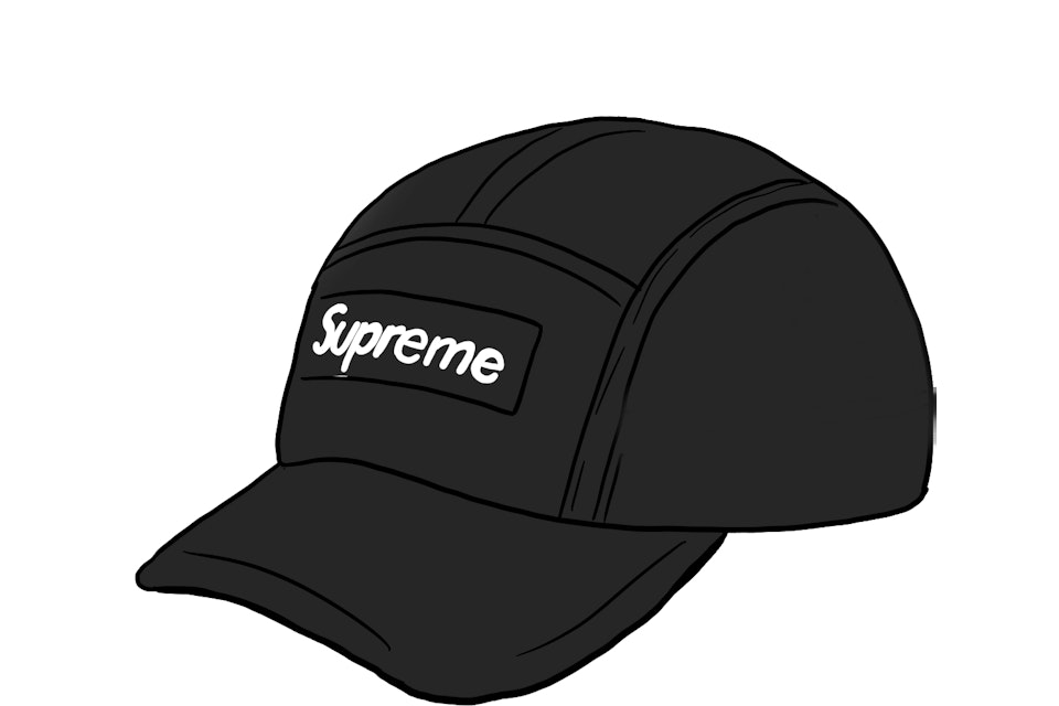 Supreme Dry Wax Cotton Camp Cap Black - FW20 - GB