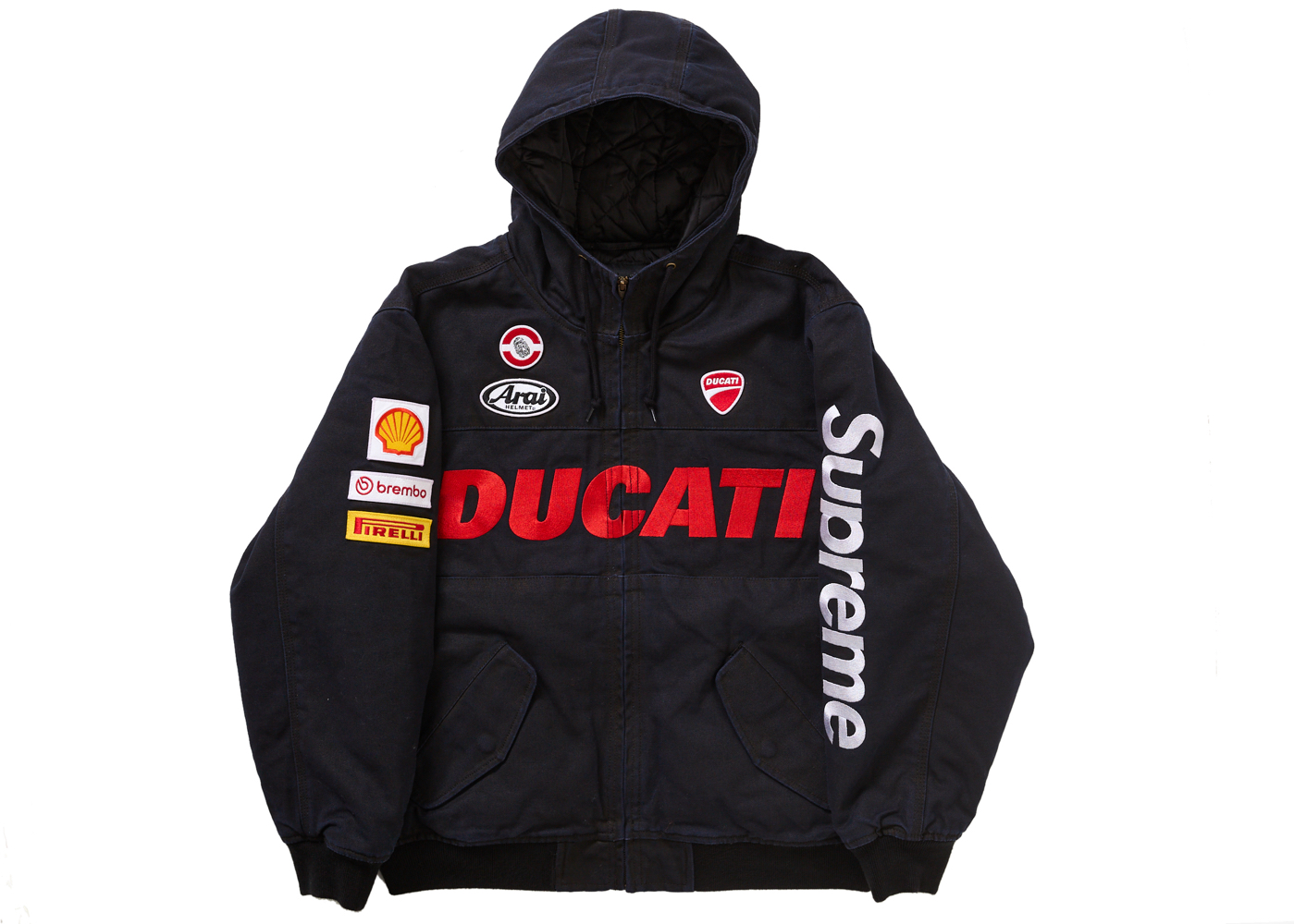 Supreme Ducati Hooded Work Jacket Black Men's - SS24 - US