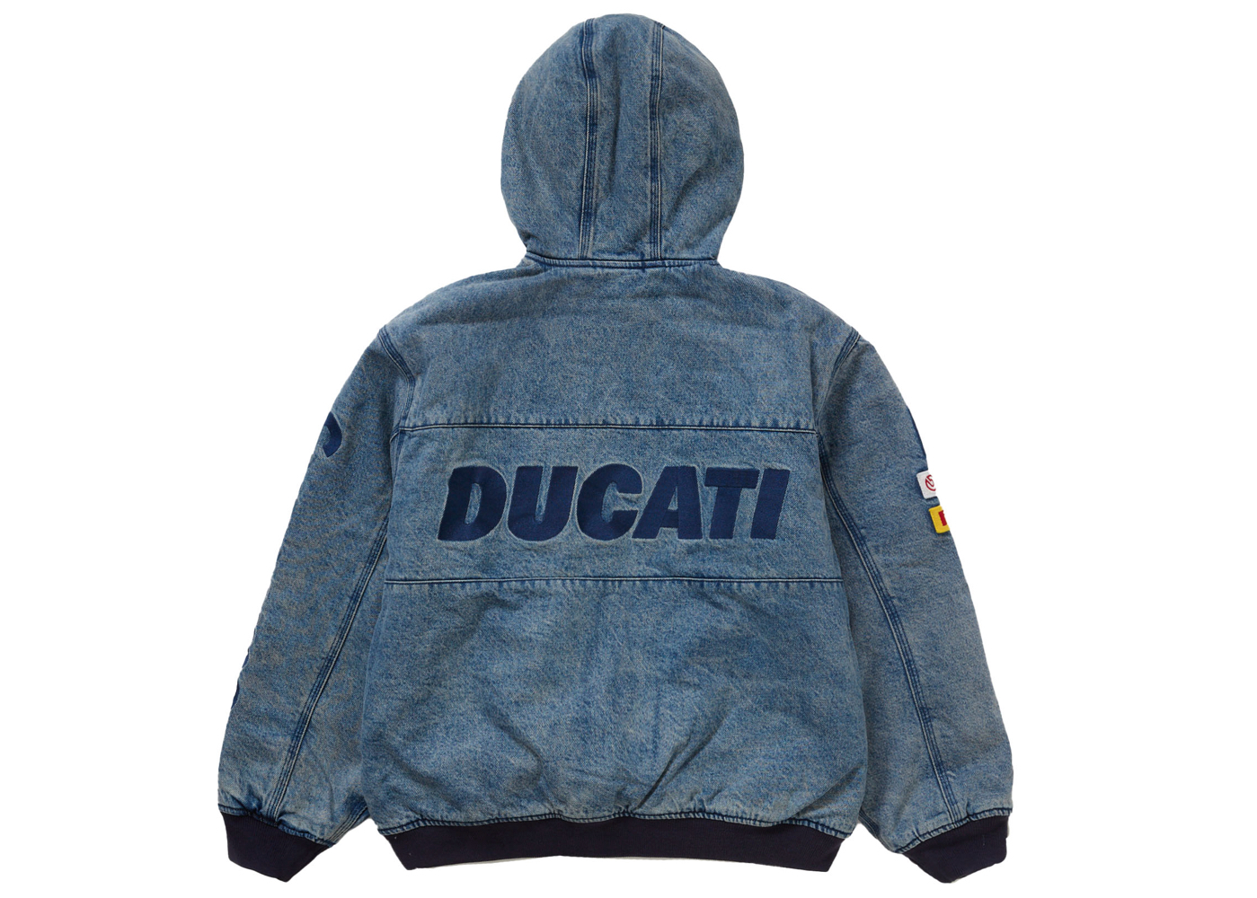 Supreme Ducati Hooded Work Jacket Denim