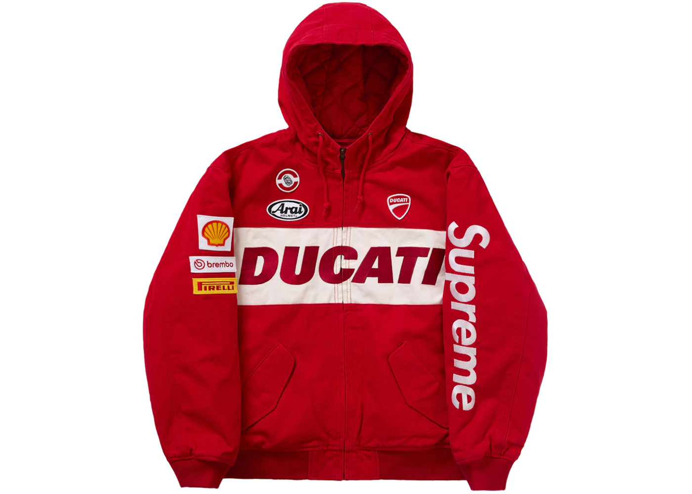 Supreme Ducati Hooded Work Jacket Red Men's - SS24 - GB