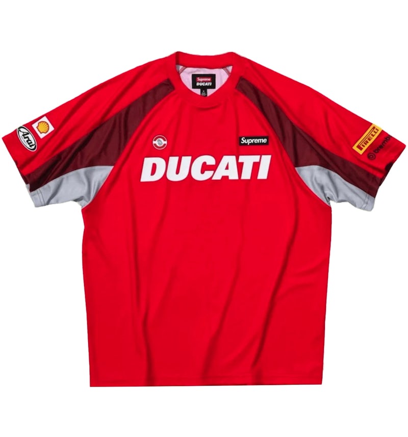 Supreme Ducati Soccer Jersey Red Men's SS24 US