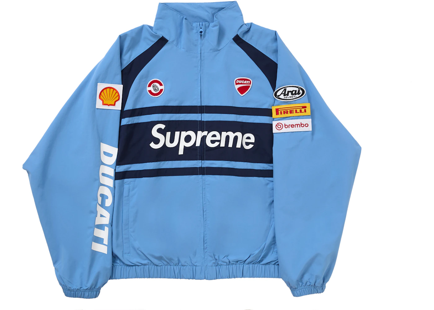 Supreme Ducati Track Jacket Light Blue Men's SS24 GB