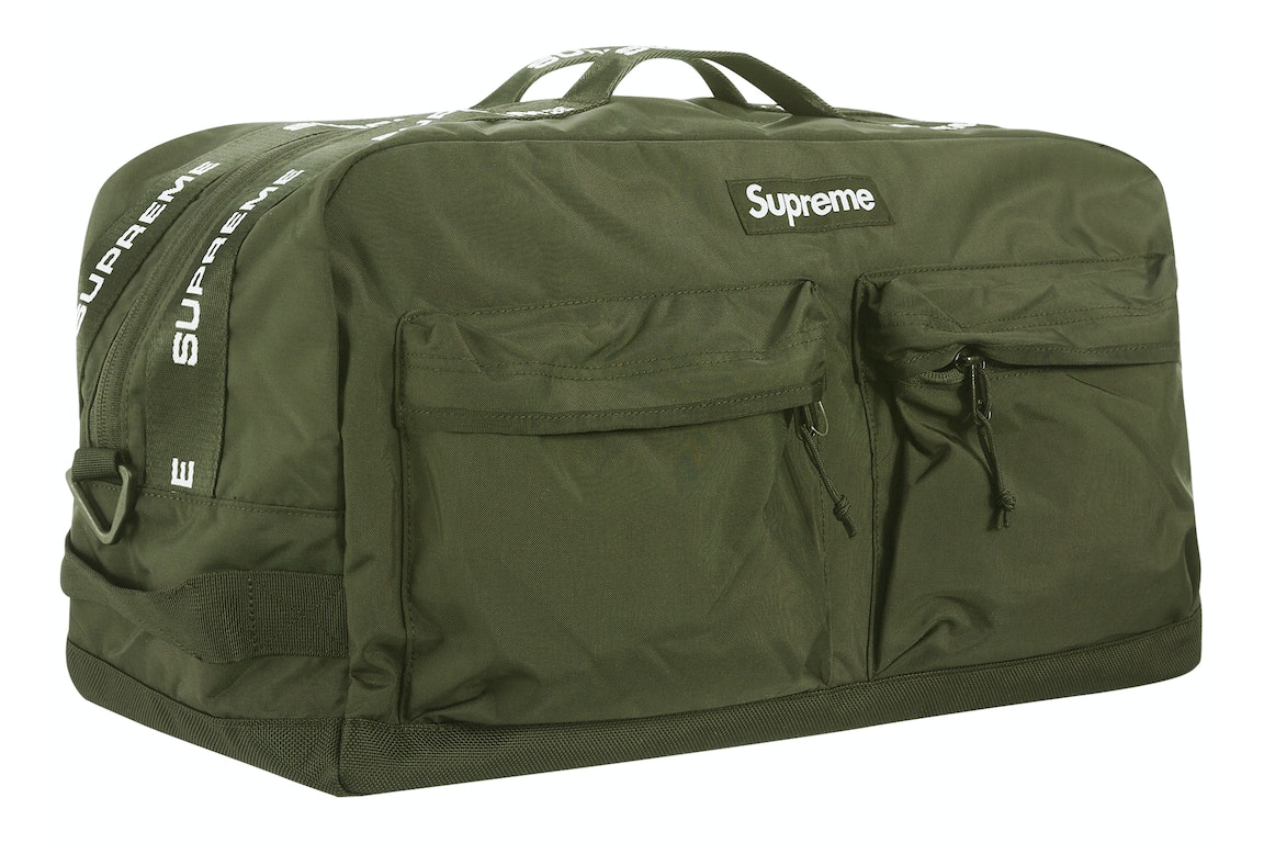Pre-owned Supreme Duffle Bag (fw22) Olive