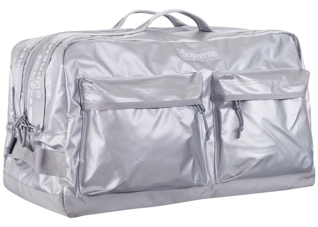 Pre-owned Supreme Duffle Bag (fw22) Silver