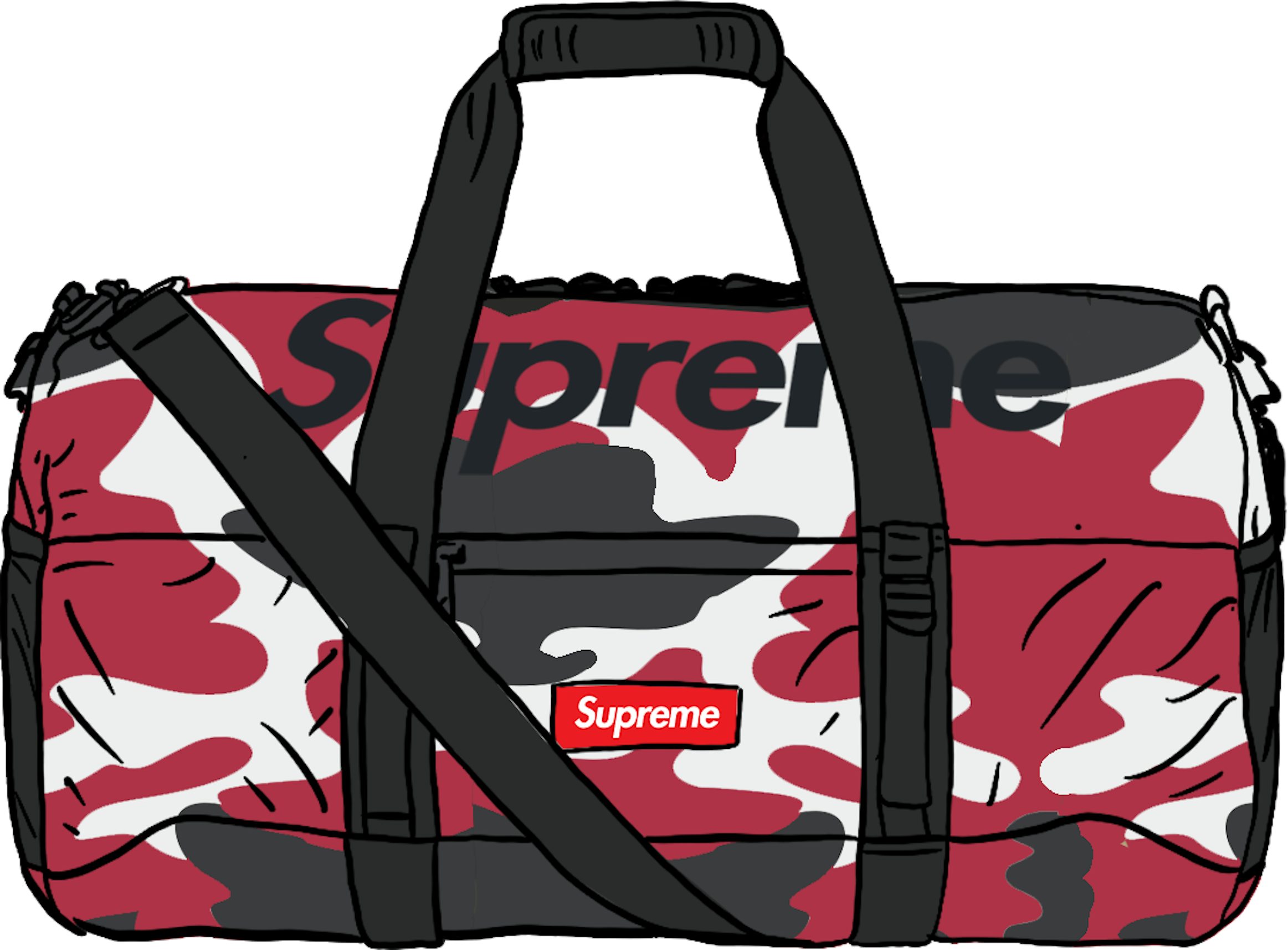 Supreme, Bags, Supreme Duffle Bag Red Ss9