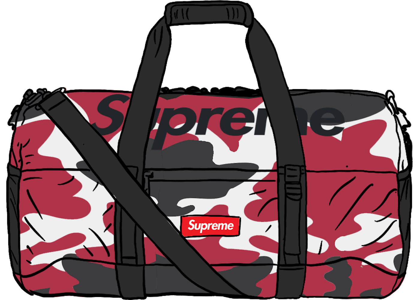 Supreme Duffle Bag SS21 Red Camo SS21 US