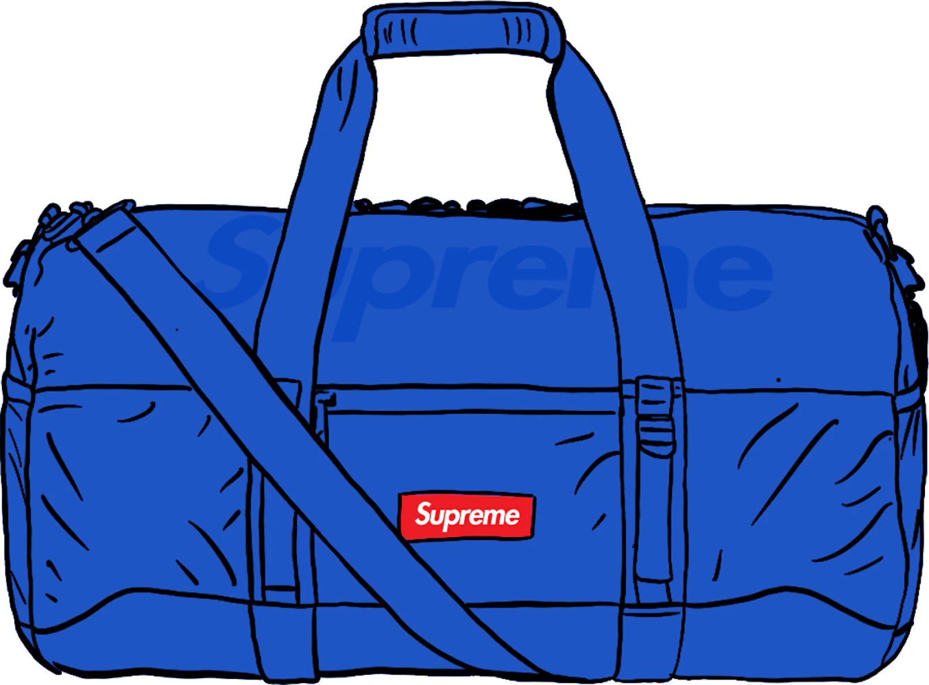 Supreme Logo Print Duffle Bag - Farfetch