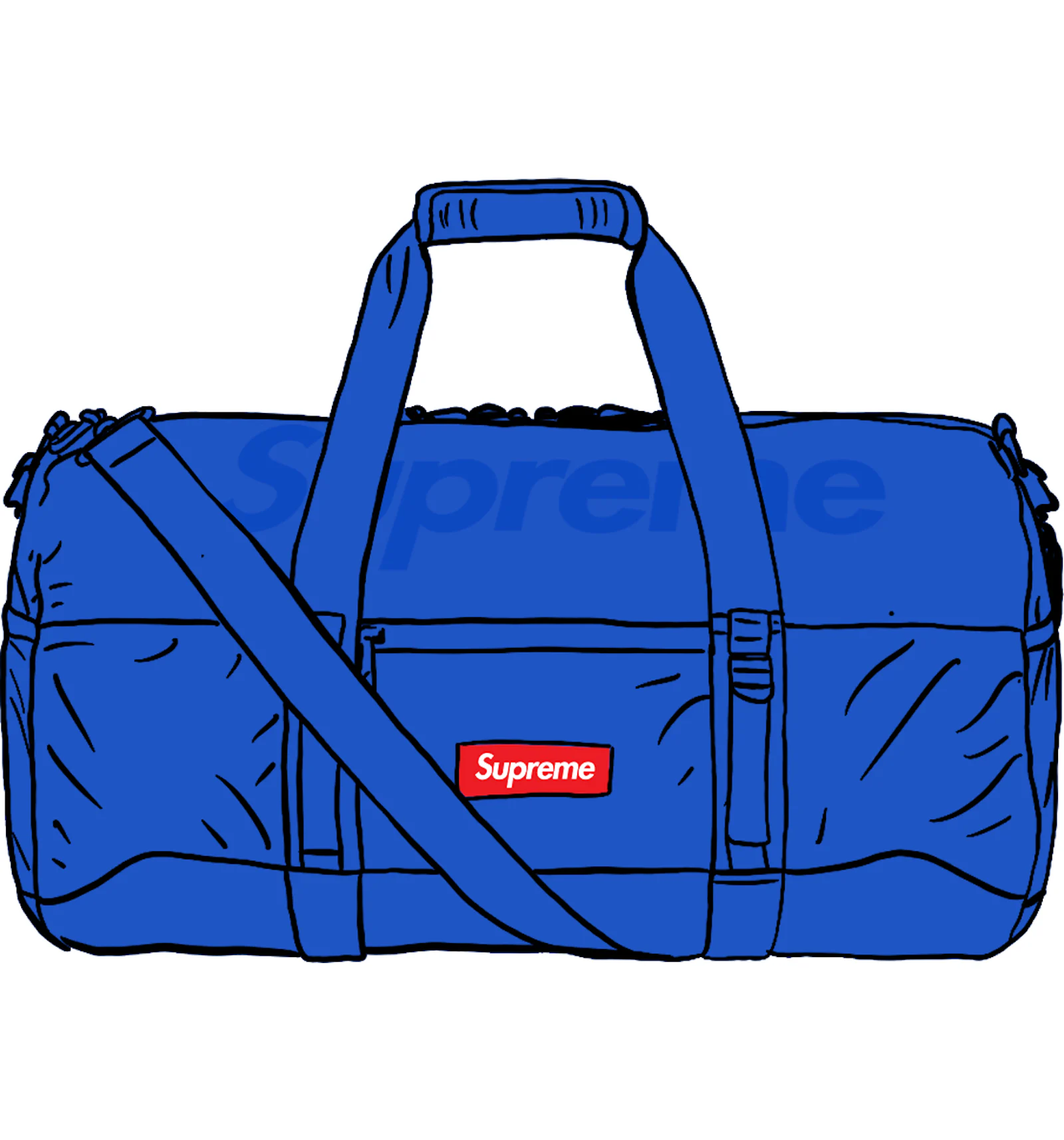 Supreme blue 2025 duffle bag
