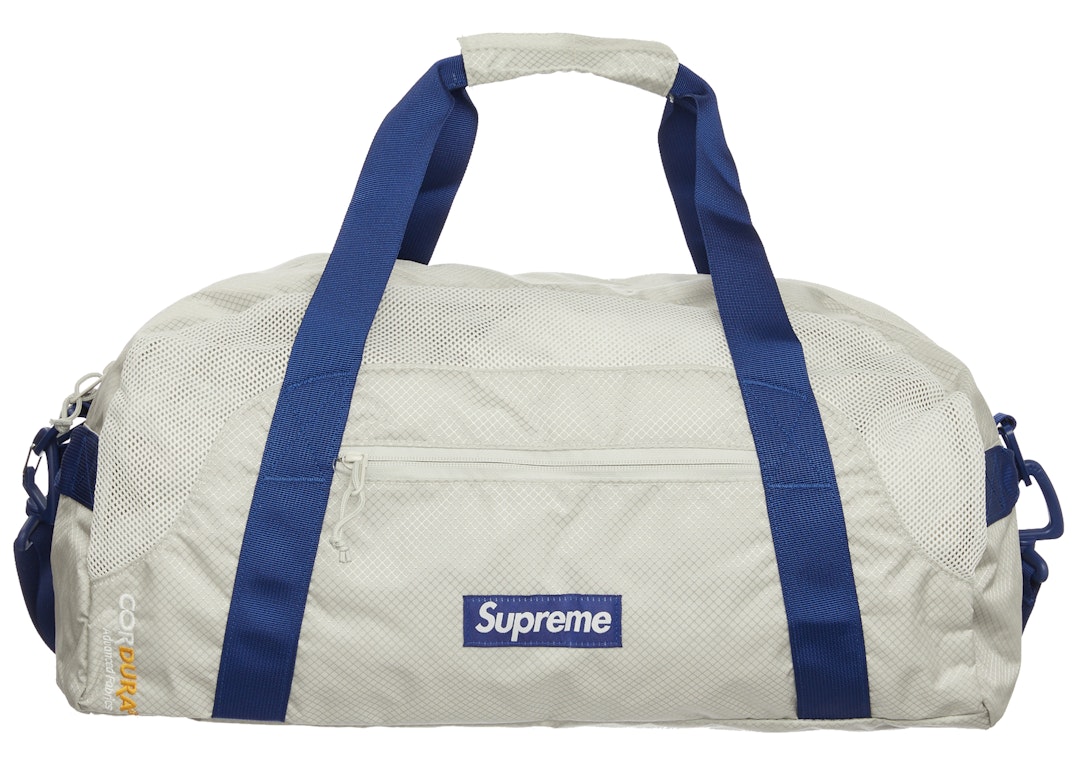 Pre-owned Supreme Duffle Bag (ss22) Silver