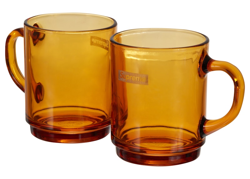 Supreme Duralex Glass Mugs 2×2セットキッチン/食器