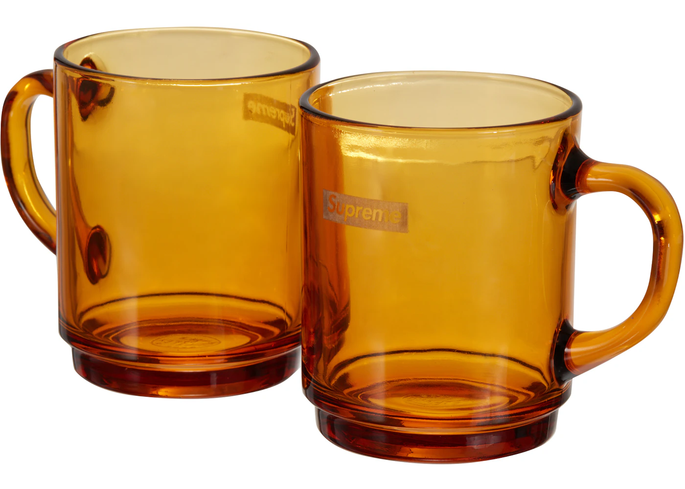 Supreme Duralex Glass Mugs (Set of 6) Amber - SS23 - US