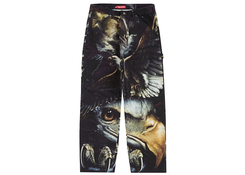 Supreme Eagle Double Knee Denim Painter Pant Black