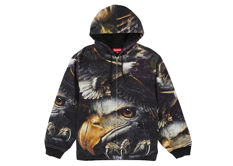 Supreme Eagle Hooded Work Jacket Black メンズ - SS21 - JP