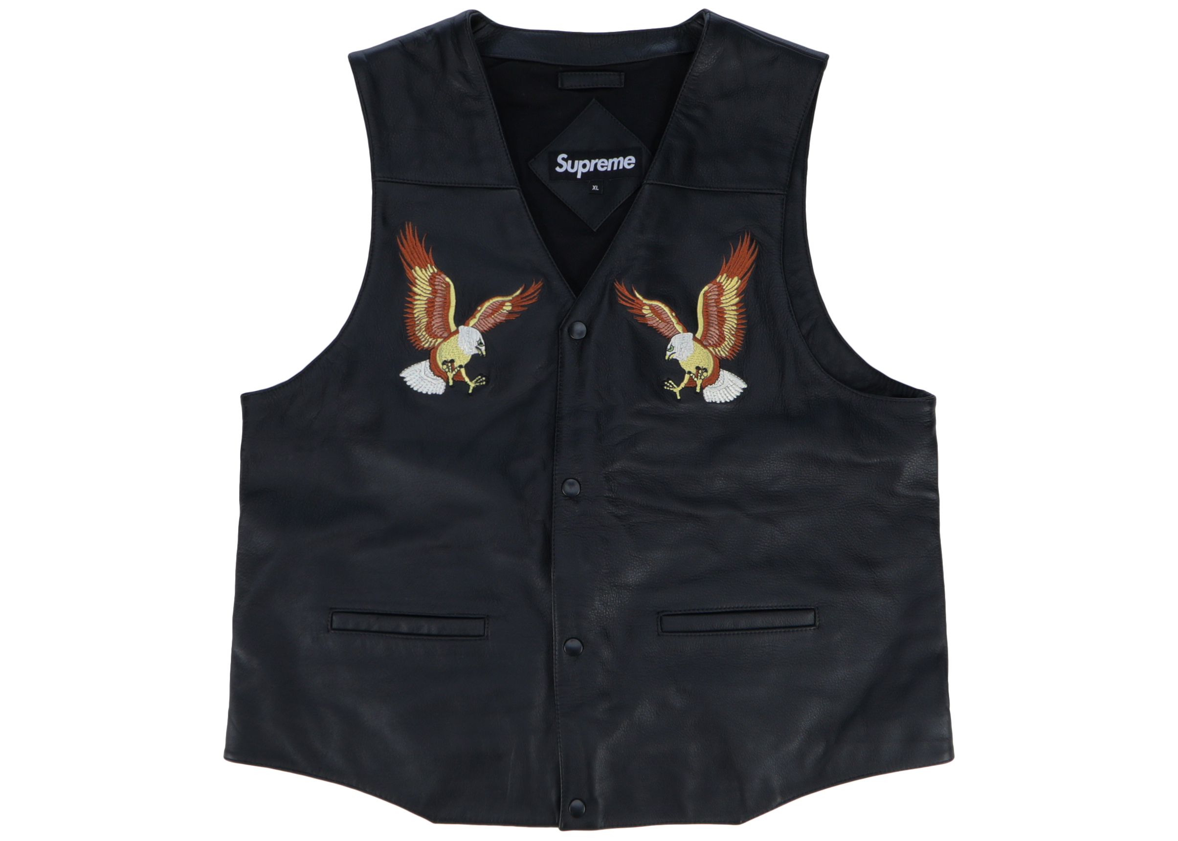 Supreme Eagle Leather Vest | horsemoveis.com.br