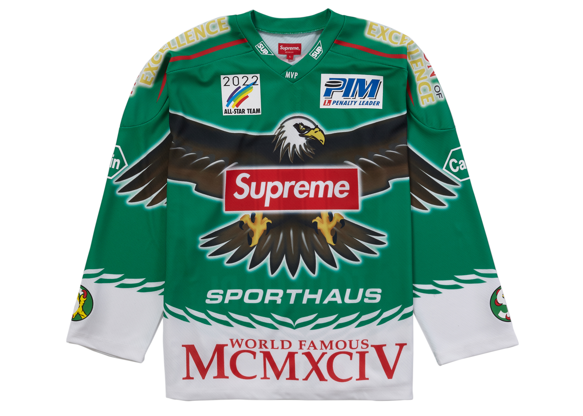 Supreme Eagle Moto Jersey Green