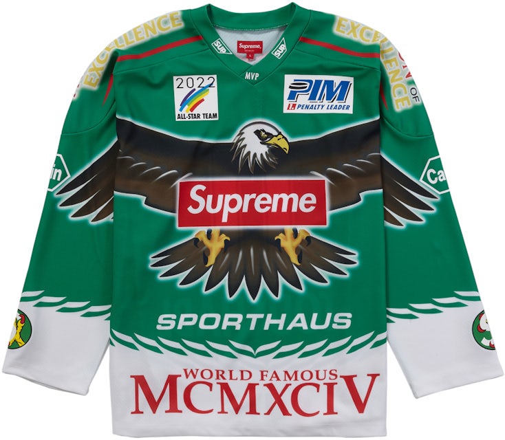 Buy Supreme Eagle Hockey Jersey SS 22 - Stadium Goods