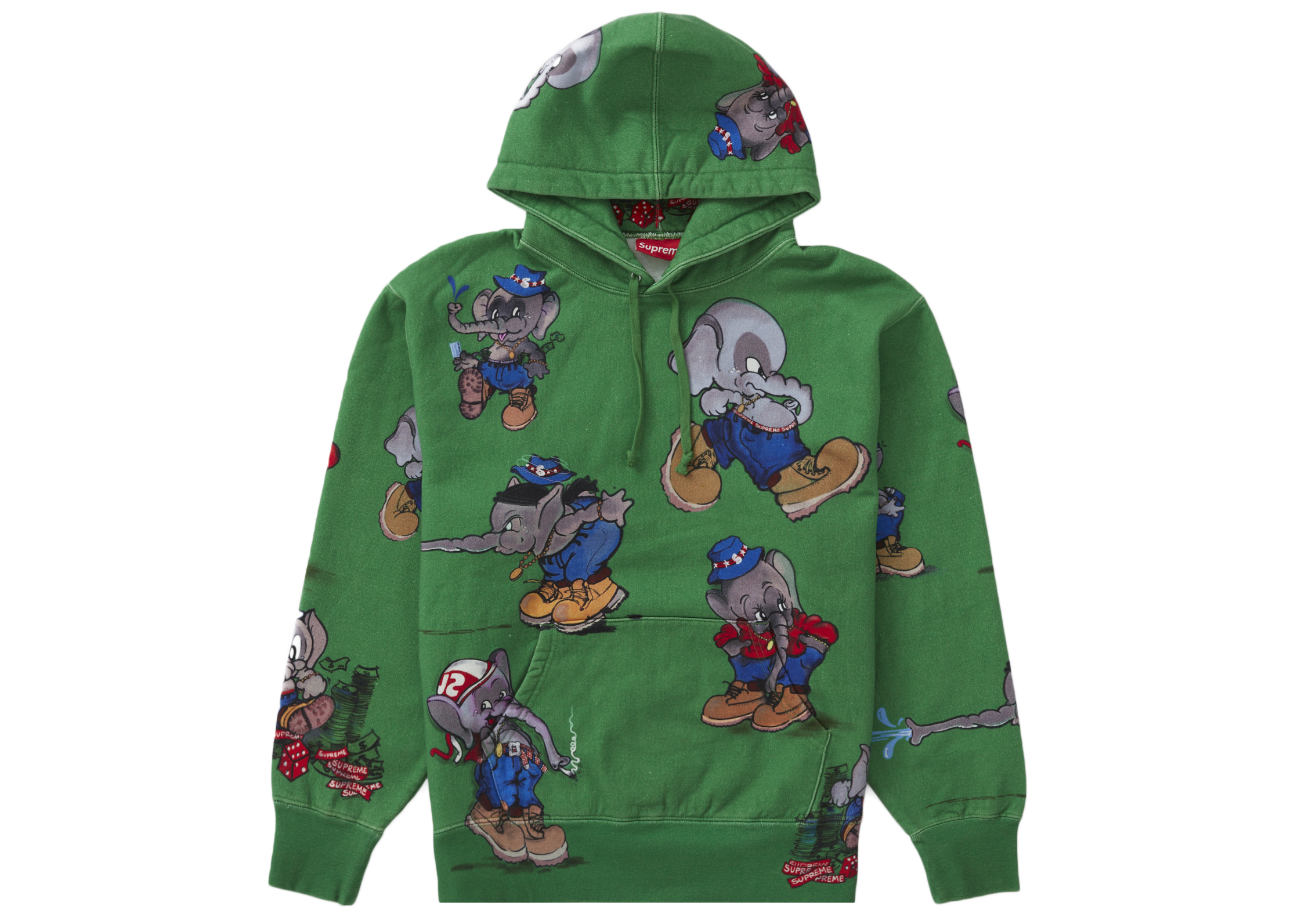 シュプリーム　L パーカー　Elephant Hooded Sweatshirt