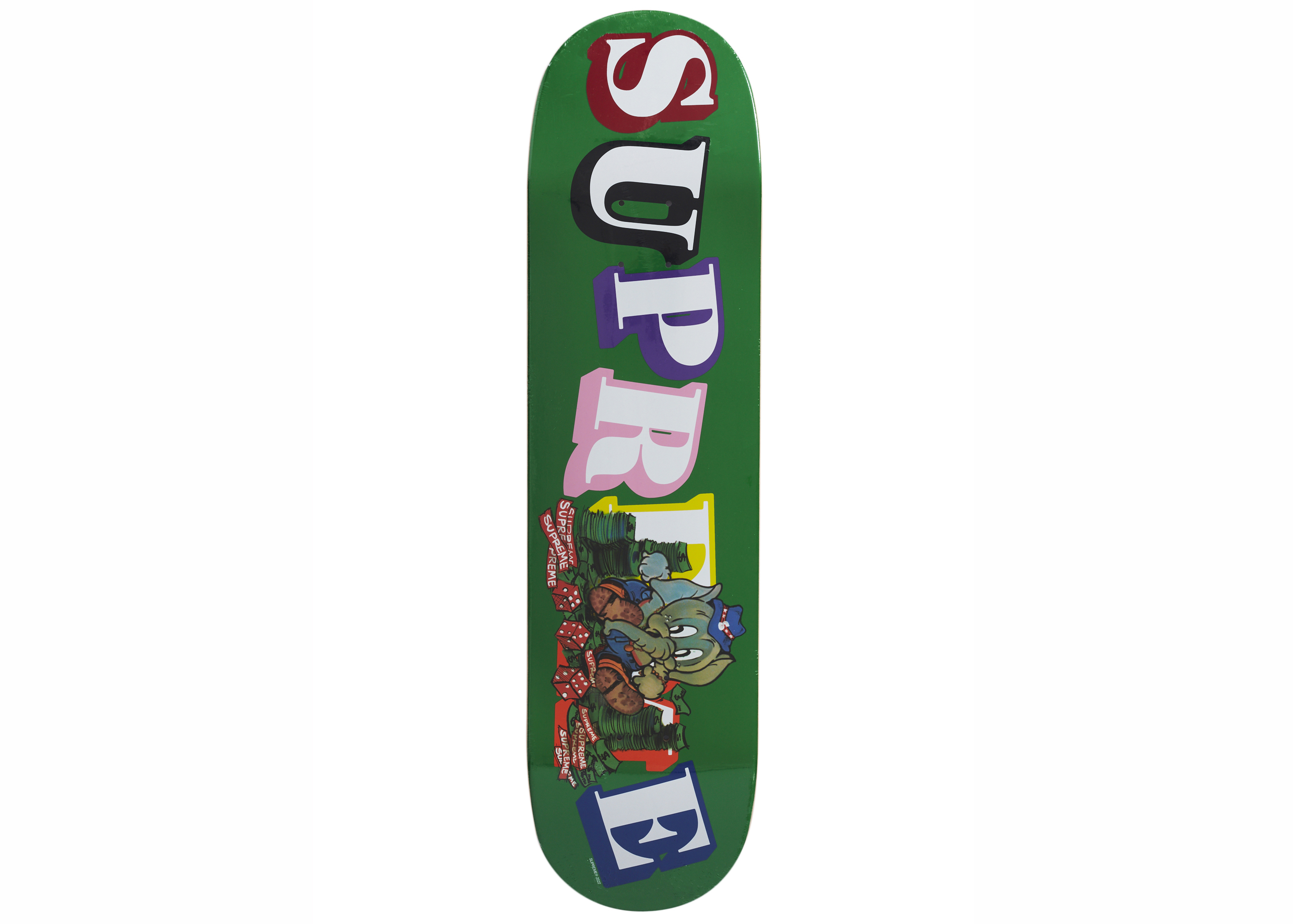 Supreme Elephant Skateboard Deck Green - FW22 - US