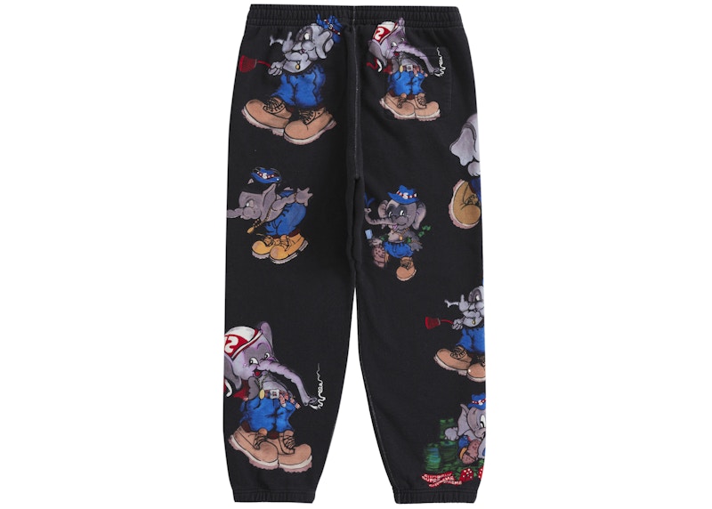 Supreme Elephant Sweatpant Black Men's - FW22 - US